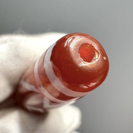 天珠 （めのう）/ カーネリアン ⑤ Dzi Beads Carnelian