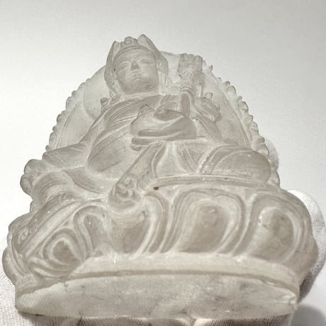 【ガネッシュヒマール産】天然ヒマラヤ水晶 "パドマサンバヴァ"仏像/ Ganesh himal himalayan quartz  "Padmasaṃbhava"