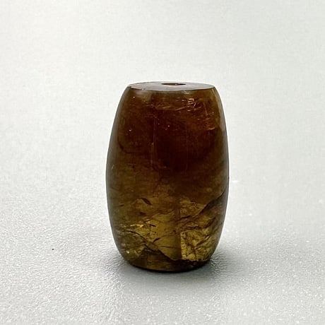 ネパール産ドラバイトトルマリン"手磨き加工"樽型ビーズ/Nepal Dravite Tourmaline Barrel Shaped Beads