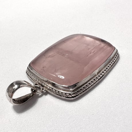 マダガスカル産ローズクォーツペンダントトップ6️⃣ (シルバー925)/Rosequartz Pendant Top