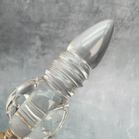 【ガネッシュヒマール産】天然ヒマラヤ水晶"手磨き加工"ペンデュラムペンダント(バジュラ.プルバ)/Ganesh Himal Himalayan Quartz Pendulum