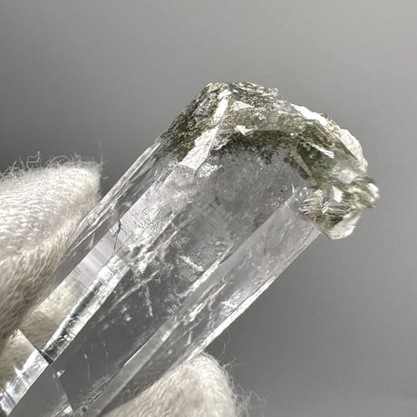 【ガネッシュヒマール産】クローライトイン天然ヒマラヤ水晶ミニポイント/Ganesh Himal Chlorite in Himalayan Quartz Mini Point