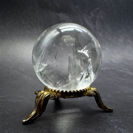 【ガネッシュヒマール産】ナチュラルレインボー天然ヒマラヤ水晶丸玉/Ganesh Himal Natural Rainbow In Himalayan Quartz Sphere