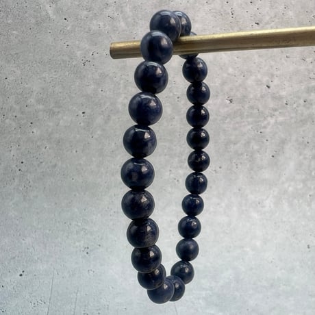 【天然サファイア】ブレスレット(6.8mm内径14cm)③/Sapphire Bracelet