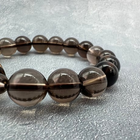 【デザインブレスレット】ガウリシャンカール産天然ヒマラヤスモーキークォーツ/Gaurishankar SmokyQuartz Design Bracelet
