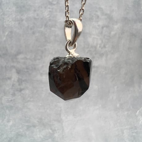 【ガウリシャンカール産】天然ヒマラヤスモーキークォーツ バチカン付きペンダントトップ②/Gaurishankar Himalayan Smoky Silver925 pendant top