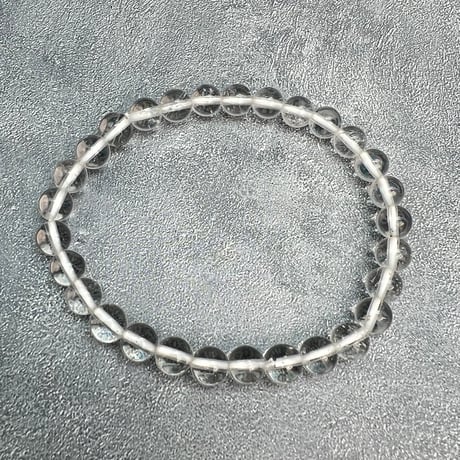 【ガネッシュヒマール産】天然ヒマラヤ水晶ブレスレット6mm内径15cm/Ganesh Himal Himalayan Quartz Bracelet