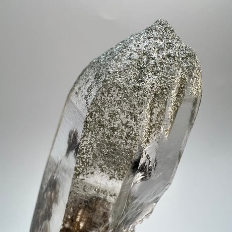 【ガネッシュヒマール産】クローライトイン天然ヒマラヤ水晶/GaneshHimal Chlorite in Himalayan Quartz