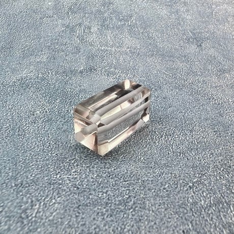 【ガウリシャンカール産】天然ヒマラヤスモーキークォーツ"手磨き加工"スクエアビーズ①/Gaurishankar Himalayan Smoky Quartz Square Beads