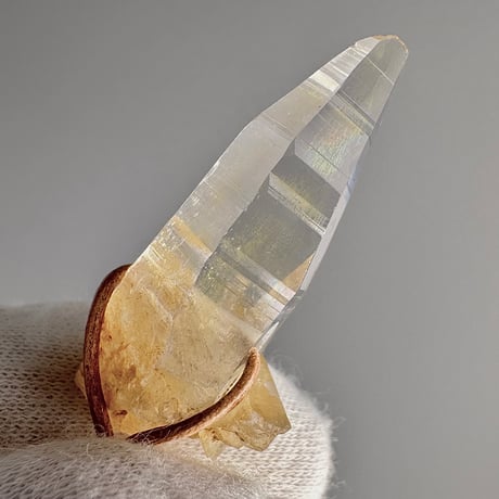 【ガネッシュヒマール産】リモナイトイン天然ヒマラヤ水晶ペンダント/ GaneshHimal Limonite in Natural Pendant