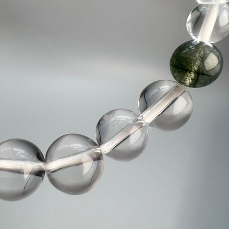 【デザインブレスレット】カイラス×ガネッシュヒマール天然ヒマラヤ水晶デザインブレスレット/Kailash×Ganesh Himal Himalayan Quartz Design Bracelet