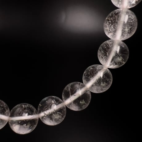 【アンナプルナ産】"手磨き加工"天然ヒマラヤ水晶ブレスレット︎①10mm内径18cm/ Annapurna Himalayan Quartz Bracelet
