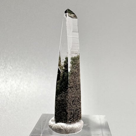 【ガネッシュヒマール産】クローライトイン天然ヒマラヤ水晶ミニポイント/Ganesh Himal Chlorite in Himalayan Quartz Mini Point
