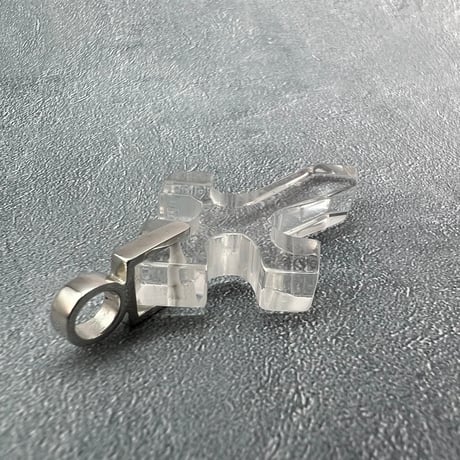 【ガネッシュヒマール産】天然ヒマラヤ水晶クロスペンダントトップ①/Ganesh Himal Himalayan Quartz Cross Pendant Top