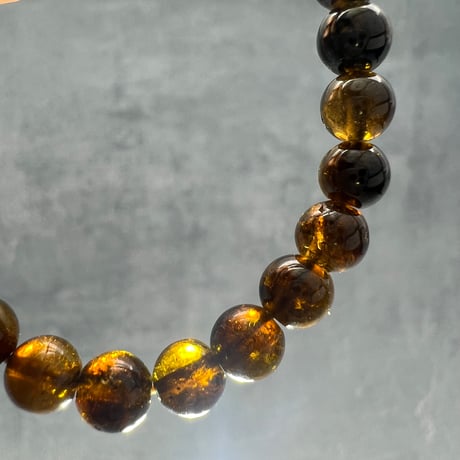 ネパール産🇳🇵ヒマラヤドラバイトトルマリン ブレスレット5.8mm内径15Nepal Himalayan dravite tourmaline Bracelet