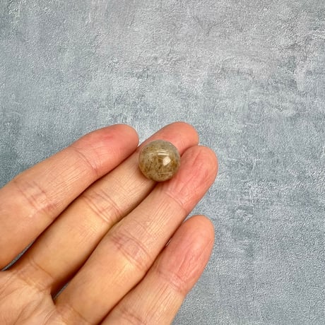 【ガネッシュヒマール産】アクチノライトイン天然ヒマラヤ水晶ビーズ④/Ganesh Himal Actinolite in Himalayan Quartz beads