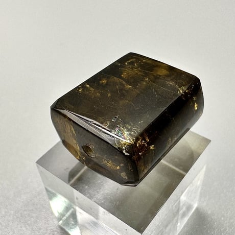 ネパール産ドラバイトトルマリン"手磨き加工"ビーズ⑪/Nepal Dravite Tourmaline Beads