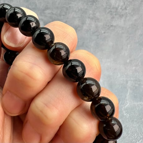 ネパール産🇳🇵ヒマラヤドラバイトトルマリン ブレスレット9mm内径16/Nepal Himalayan dravite tourmaline Bracelet