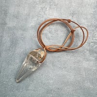 【ガネッシュヒマール産】天然ヒマラヤ水晶ペンダント⑥/GaneshHimal Natural Himalayan Quartz Pendant