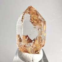 【ガネッシュヒマール産】リモナイトイン天然ヒマラヤ水晶ミニポイント⑥/Ganesh Himal Limonite in Himalayan Quartz Mini Point
