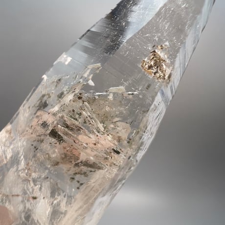 【ガネッシュヒマール産】クローライトイン天然ヒマラヤ水晶/Ganesh Himal Chlorite in Himalayan Quartz