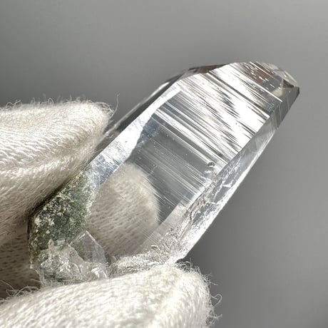 【ガネッシュヒマール産】クローライトイン天然ヒマラヤ水晶ミニポイント/Ganesh Himal Chlorite in Himalayan Quartz Mini Point