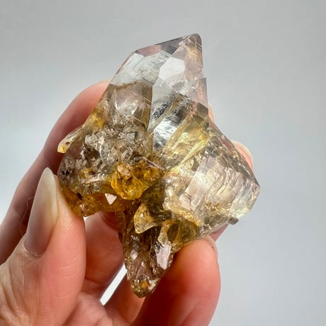 ハイクオリティ【ガネッシュヒマール産】リモナイトイン天然ヒマラヤ水晶/Ganesh Himal Limonite in Himalayan Quartz