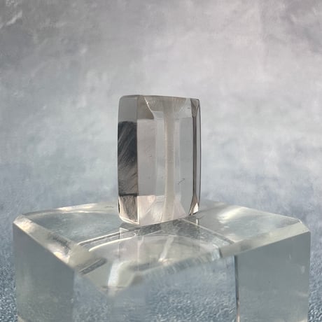 【ガウリシャンカール産】天然ヒマラヤスモーキークォーツ"手磨き加工"スクエアビーズ④/Gaurishankar Himalayan Smoky Quartz Square Beads