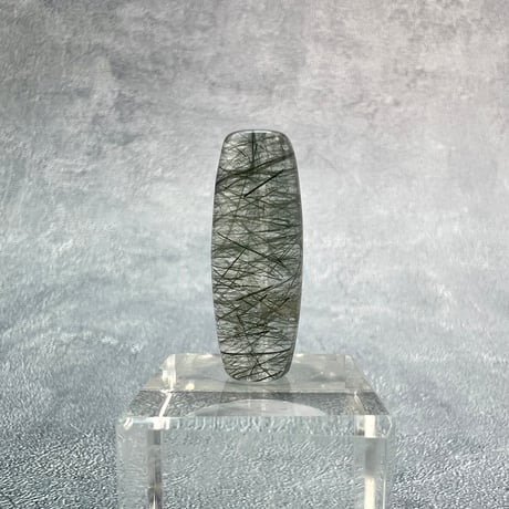 【ガネッシュヒマール産】アクチノライトイン天然ヒマラヤ水晶 樽型ビーズ③/Ganesh Himal Actinolite in Himalayan Quartz barrel beads