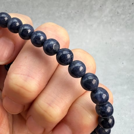 【天然サファイア】ブレスレット(6.8mm/15cm)②/Sapphire Bracelet