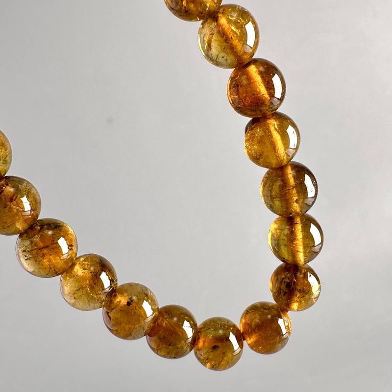 ネパール産トルマリン　ハニーカラーブレスレット ネパール産トルマリンハニーカラーブレスレット