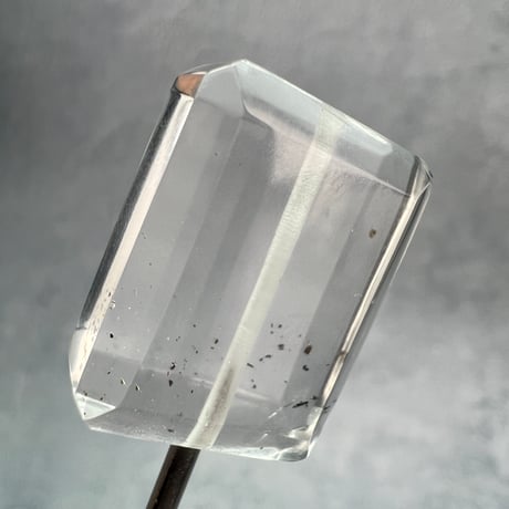 【ガネッシュヒマール産】天然ヒマラヤ水晶"手磨き加工"スクエアビーズ①/Ganesh Himal  Himalayan Quartz Square Beads