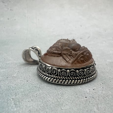 【ガウリシャンカール産】天然ヒマラヤスモーキークォーツ"ガネーシャ様"ペンダントトップ②/Gaurishankar Himalayan Smoky Quartz "Ganesha" pendant