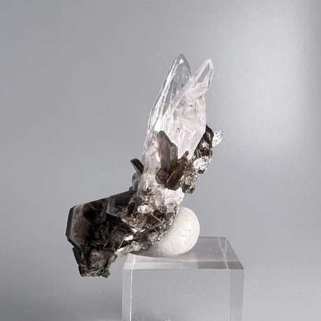 【ガネッシュヒマール産】天然ヒマラヤ水晶 (雲母付き)/Ganesh Himal Himalayan Quartz white Mica Cluster