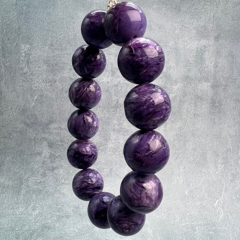 チャロアイトブレスレット18mm内径18cm/Charoite Bracelet | RUNTA