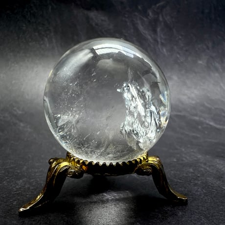 【ガネッシュヒマール産】ナチュラルレインボー天然ヒマラヤ水晶丸玉/Ganesh Himal Natural Rainbow In Himalayan Quartz Sphere