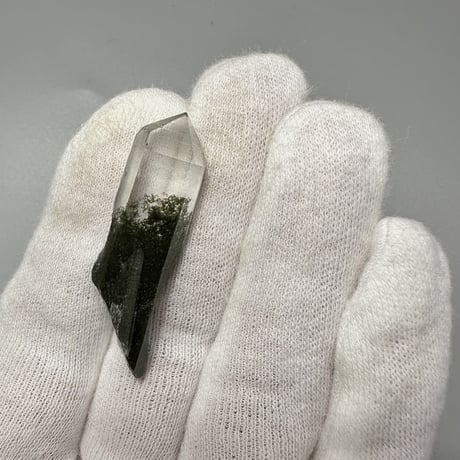 【ガネッシュヒマール産】クローライトイン天然ヒマラヤ水晶ミニポイント/Ganesh Himal Chlorite in Himalayan Quartz Mini Point