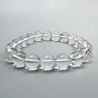【ハイクオリティー】ガネッシュヒマール産天然ヒマラヤ水晶ブレスレット10mm内径16cm/High Quality Ganesh Himal Himalayan Quartz Bracelet
