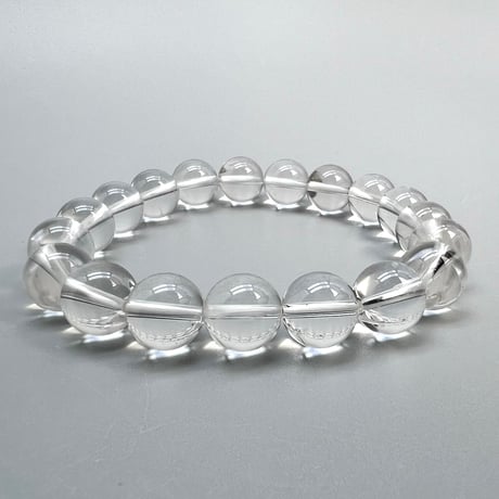 【ハイクオリティー】ガネッシュヒマール産天然ヒマラヤ水晶ブレスレット10mm内径16cm/High Quality Ganesh Himal Himalayan Quartz Bracelet