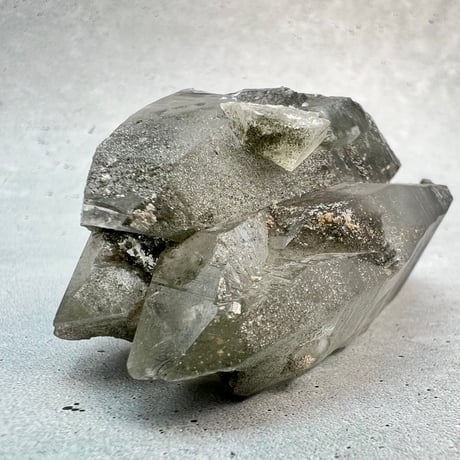 【ガネッシュヒマール産】クローライトイン天然ヒマラヤ水晶/Ganesh Himal Chlorite in Himalayan Quartz