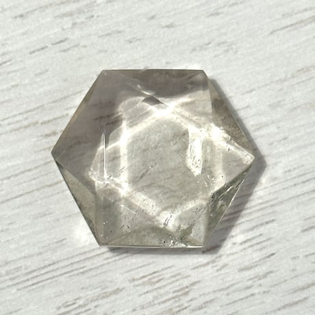 ガウリシャンカール産ヒ マラヤスモーキークォーツ"ヘキサゴン六芒星" ルース1️⃣/Gaurishankar Himarayan Smorky Quartz