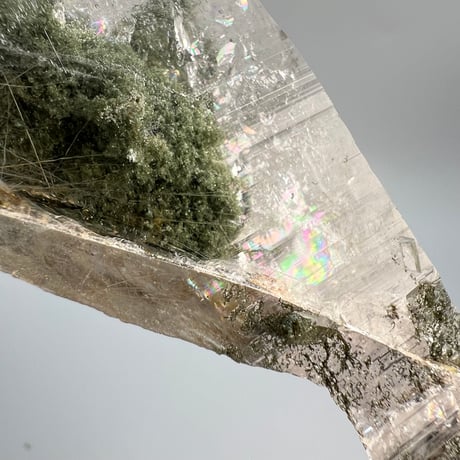 大特価【ガネッシュヒマール産】クローライトイン天然ヒマラヤ水晶❽/Ganesh Himal Chlorite in Himalayan Quartz