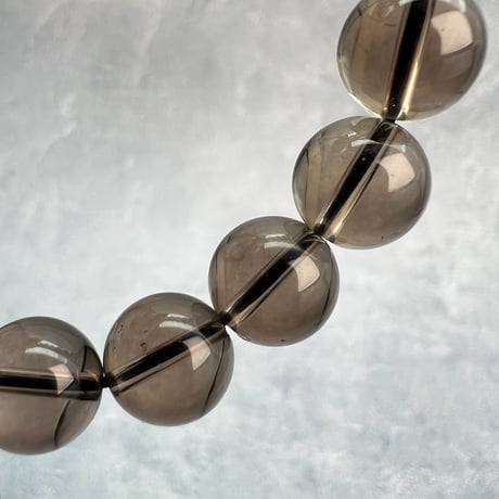ハイクオリティ【ガウリシャンカール産】天然ヒマラヤスモーキークォーツブレスレット(10mm内径16cm)/Gaurishankar Himalayan Smoky Quartz Bracelet
