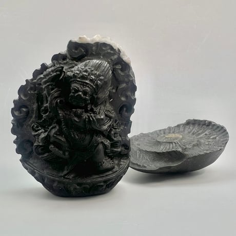 【Himalayan Saligram/Ammonite 】"Kala Bhairava"①/ヒマラヤ サリグラム/アンモナイト "カーラバイラヴァ"
