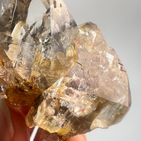 ハイクオリティ【ガネッシュヒマール産】リモナイトイン天然ヒマラヤ水晶/Ganesh Himal Limonite in Himalayan Quartz