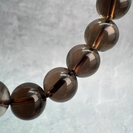 【デザインブレスレット】ガウリシャンカール産天然ヒマラヤスモーキークォーツ/Gaurishankar SmokyQuartz Design Bracelet