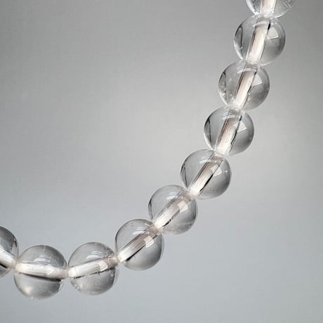 【ハイクオリティー】ガネッシュヒマール産天然ヒマラヤ水晶ブレスレット6mm内径18cm/High Quality Ganesh Himal Himalayan Quartz Bracelet
