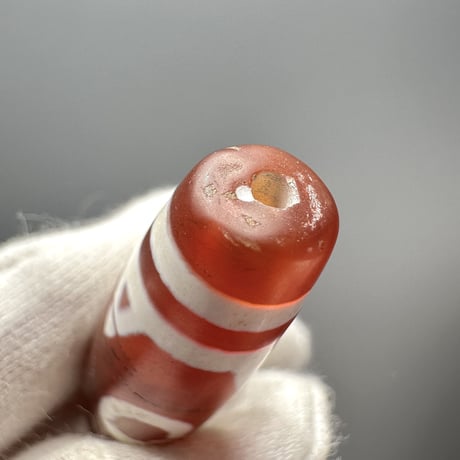 天珠 （めのう）/ カーネリアン ③ Dzi Beads Carnelian