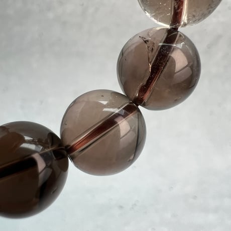 【ガウリシャンカール産】天然ヒマラヤスモーキークォーツブレスレット11mm内径16.5/Gaurishankar Himalayan Smoky Quartz Bracelet