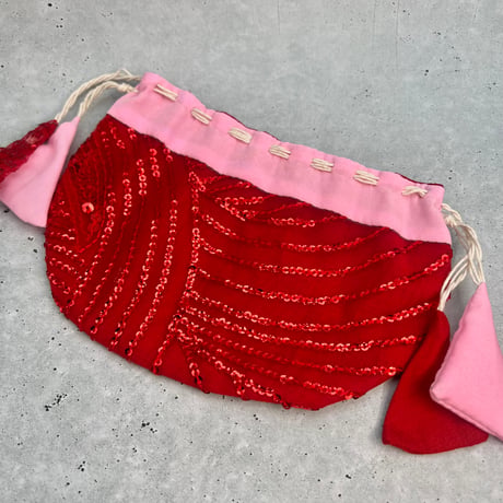 "Thaili" handmade in Nepal🇳🇵A-①〜⑦ "タイリ(巾着袋)"ネパール産ハンドメイド